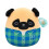 Squishmallows Original 12 Inch - Prince the Brown Pug 2