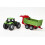 1673, Tractor with Universal Manure Spreader, Metal,Plastic, Green, Opening tailgate 11