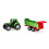 1673, Tractor with Universal Manure Spreader, Metal,Plastic, Green, Opening tailgate 4