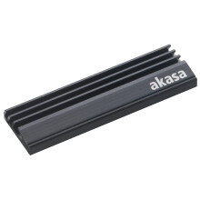 GENERICO 4710614538382 - COMMUTATORE KVM - Akasa A-M2HS01-BK combinato di dissipatori termici (Akasa M.2 SSD Heatsink - Nero)