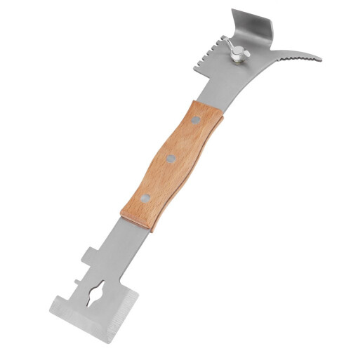 Bee Tool, Beekeeping Tool Easy to Use Beekeeping Equipment, Multifunctional for Prying Out Frames Separating Boxes Scraping Wax Scraping Propolis 2