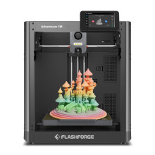 Adventurer 5M 3D Printer, 600mm/s High-Speed 3D Printer with Auto Leveling, Quick Release Nozzle and PEI Plate, 8.7 x 8.7 x 8.7in for Rapid