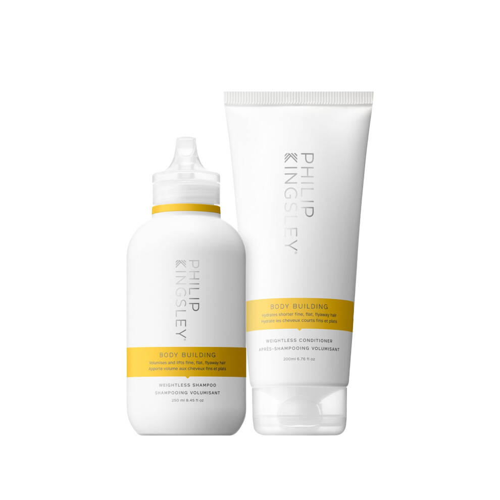 | Body-Building Volumising Shampoo and Conditioner Duo Set | Hydrate, Thicken, Volumise Hair | Lifts and Adds Shine | 250ml and 200ml