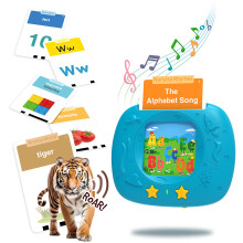 Montessori Toys for Toddler, Upgraded Realistic Flashcards with Sounds, 280 Sight Words + 8 Songs, British Accent, Educational Multi-Sensory Kit for