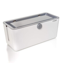 78020 CableGuard Cable Box - Child Safe Cable Management for Multiple Sockets, White (31 cm)