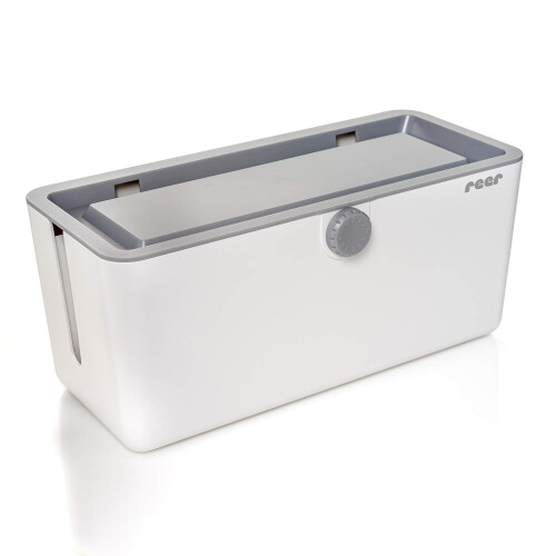 78020 CableGuard Cable Box - Child Safe Cable Management for Multiple Sockets, White (31 cm)