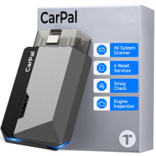 CarPal-A OBD2 Code Reader Bluetooth, All System OBD2 Scanner for iOS & Android, Vehicle Health Check, 6 Maintenance Services, Smog Check, Repair Guide