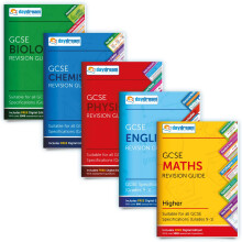 GCSE Maths (Higher), English, Biology, Chemistry & Physics Revision Guide Pack (Daydream Education) - FREE digital editions, accessible on computers,