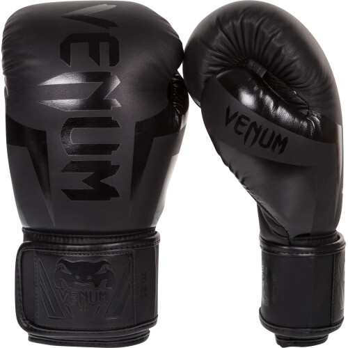 Venum Unisex Ενηλίκων Elite Προπονητικά Γάντια Πυγμαχίας, Μαύρα, 16 Oz US