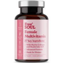 Women's Multivitamins & Minerals with Marine Collagen & Hyaluronic Acid | 27 Essential Vitamins, Minerals, & Botanicals | Gluten-Free & No Synthetic
