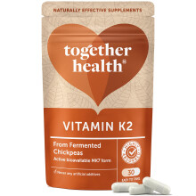 Vitamin K2 – Together Health – Vitamin K2 from Fermented Chickpeas – Highly Biologically Active MK7 Form – Vegan Friendly – Made in The UK ?