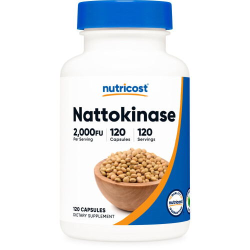 Nutricost, Nattokinase, 2.000 FU, 120 Kapseln