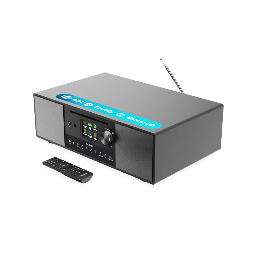 Internet Radio With Dab+ And Cd Player | 120W 2.1 Stereo System With Inbuilt Subwoofer | Bluetooth Enabled | Spotify Connect & Podcasts | Fm Radio| 5056444108210