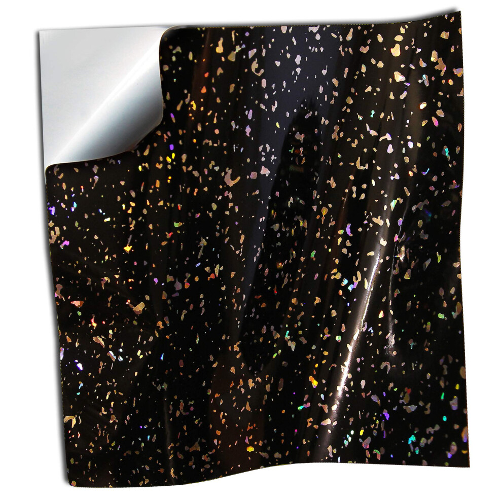 40 Black Glitter Tile Stickers For 6X6 Inch Tile 15X15 Cm Sparkle Diamond Black Glitter Tile Transfers Decals Glitter (Black Glitter, 6X6â - 40 5060639514588
