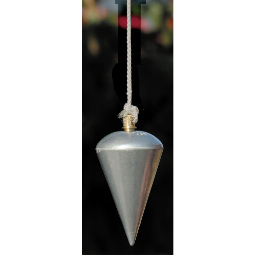 300g Plumb Bob with 20m String - Solid Steel, Brass-Head Screw, for Vertical Alignment 2