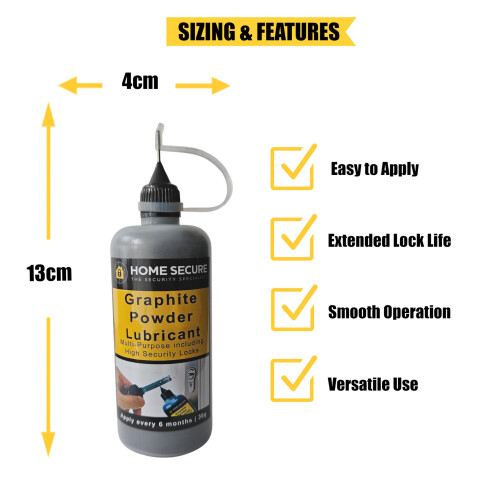 Home Secure Graphite Powder Lubricant for High Security Cylinder Locks 1
