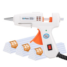 Glue Gun with 75pcs Glue Sticks (7mm x 150mm), GOFRIEND 20W Hot Melt Glue Gun Upgraded Version, Fast Heating for Crafting, DIY, Arts & Crafts, Sealing