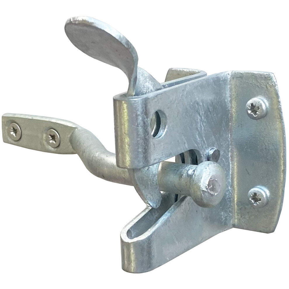 Irontite Auto Gate Latch 57Mm, Garden Gate Latch For Wooden Gates, Galvanised For Weather Protection, For External Use As Gate Latch & Door Latch 5060848550025