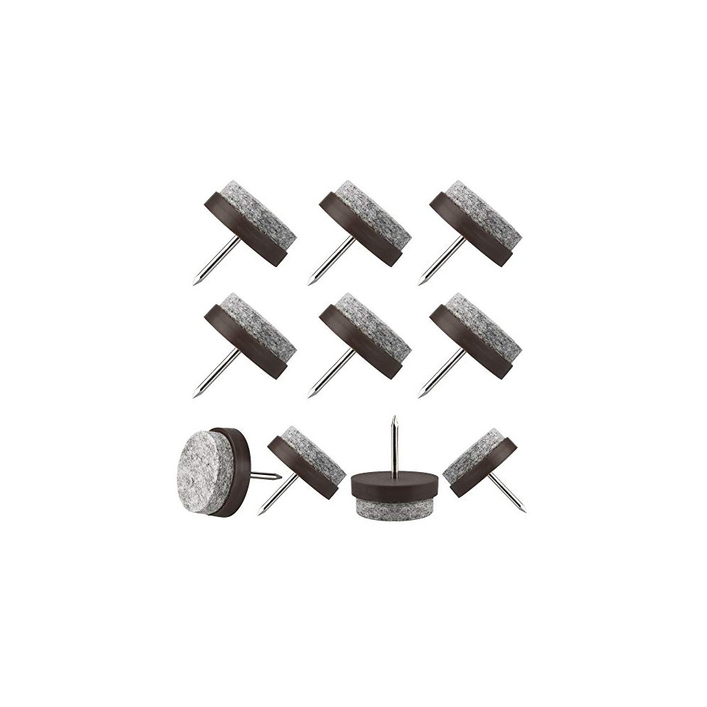 50 Pcs Furniture Felt Pads 21Mm Felt Slides Pads Chair Sliders For Hardwood Floors Non-Slip Chair Glides Chair Leg Floor Protectors With 4Mm Thick 707772658667