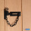 Matt Black Locking Door Chain, Front Door Security Chain with External Key Unlocking Mechanism. 6