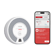 Wi-Fi Smoke and Carbon Monoxide Alarm with Replaceable Battery, Smart Combination Detector Compatible with X-Sense Home Security App, SC06-WX, 1-Pack