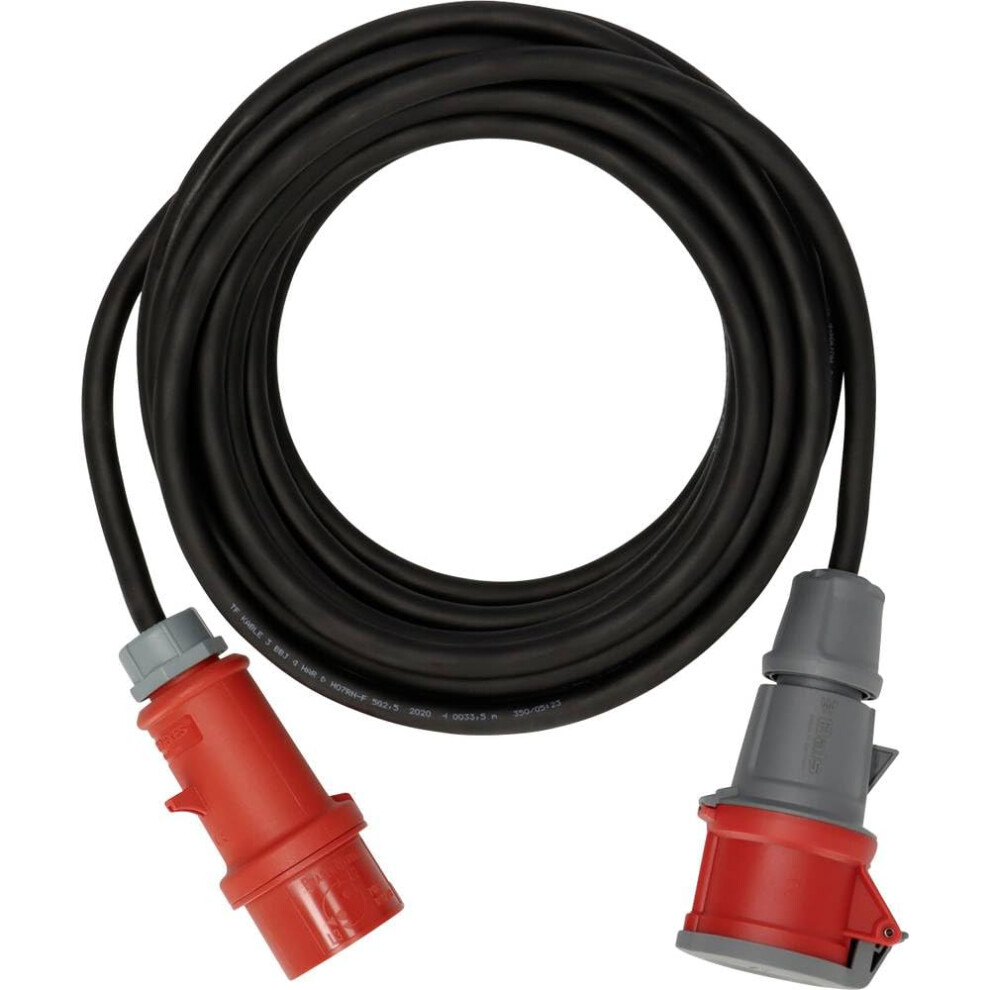 Cee Extension Lead With Phase Inverter Ip44 (10M Cable, H07rn-F 5G2,5, 5-Pole With Cee Phase Inverter And Coupling, For Outdoor Use Ip44, Made In 4007123664689