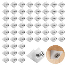 120Pcs Drawer Bottom Supports Repair Fix Mend Wedges Plastic Drawer Strengthener Reinforcement Furniture Chest Draw Bottom Supports for Sagging