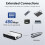 USB Wireless Print Server, WiFi Print Server with 10/100Mbps LAN/Bridge, 480Mbps USB2.0, Support Wireless/Wired/Standalone Modes, Compatible with 5