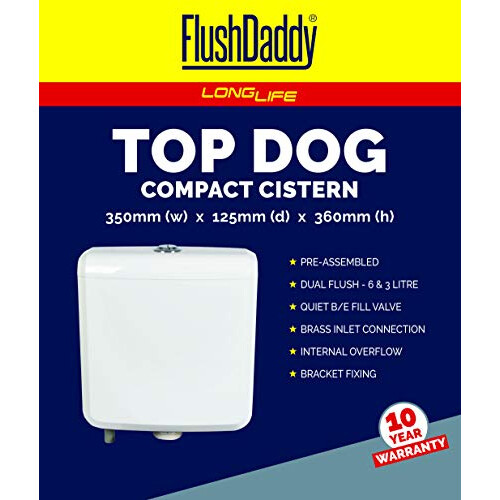 CIST10 Top Dual Flush Cistern Bottom Entry, 6 Litre