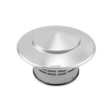 QWORK 110 MM Roof Rain Cap 304 Stainless Steel, Chimney Cover, Vent Hood, Chimney Caps