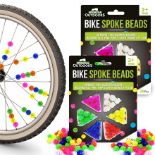 72pcs Bike Spoke Beads, Multicoloured Bicycle Spokey Dokeys, Bright and Fun Assorted Colours, Easy to Use Plastic Clip Wheel Reflectors for Kids,