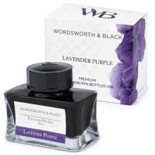 Wordsworth and Black Fountain Pen Ink Bottle (50 ml) Premium Luxury Edition, [Lavender Purple] Fountain Pens Bottled Ink; Classic Designed Bottle