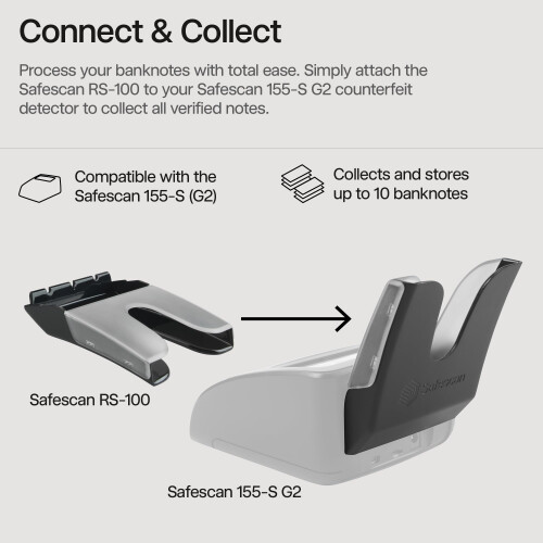 Scheinformer - Safescan - RS-100 - Einfache Installation - Kompatibel mit 155-S G2 1