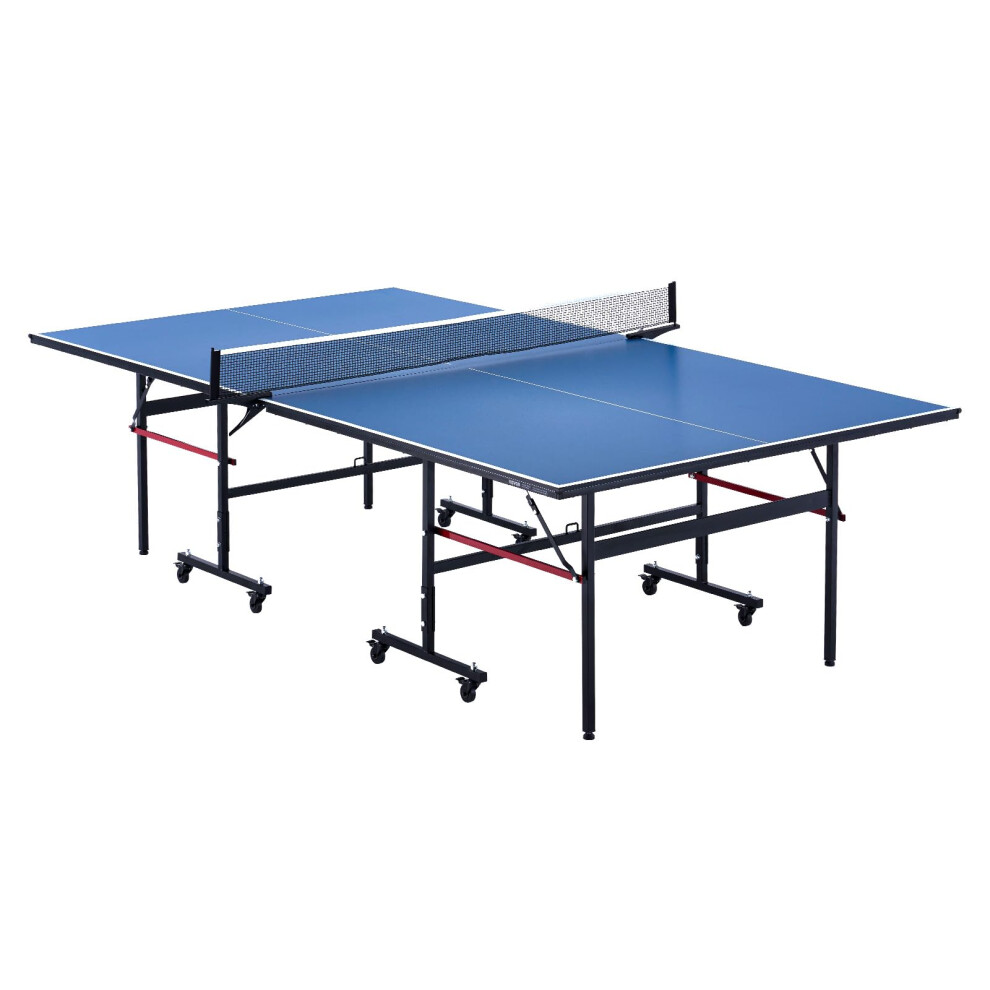 Ping Pong Table, Professional Table Tennis Game, Indoor MDF Portable Table Tennis Table, Foldable Ping Pong Table with Quick Clamp Net and Lockable