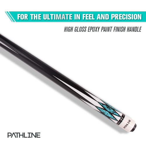 Pathline Pool Cue Stick - 58 tommer Canadisk Maple Billiard Pool Stick (bl? 21oz) 2