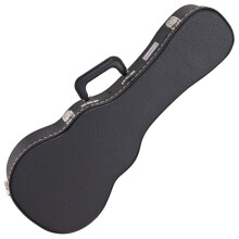 KUC12 Regular Hardshell Concert Ukulele Guitar Case - Black
