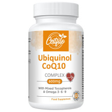 Ubiquinol CoQ10 600mg Softgels - Active Form of CoQ10 Plus Vitamin E & Omega 3 6 9 - Advanced Antioxidant Coenzyme Q10 Supplement for Heart & Brain