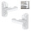 x2 Sash Jammers - Extra Security Locks for uPVC Window & Doors - White 1