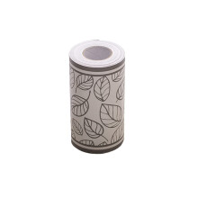 Gray Leaves PVC Self Adhesive Wallpaper Stick Wall Borders Waterproof Stickers for Bathroom Kitchen 10 Meters