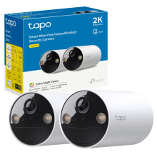 C410 (2-Pack) 2K Battery Security Camera Outdoor Wireless, Indoor & Outdoor CCTV Camera, Colour Night Vision, No Monthly Fee, AI Detection, IP65
