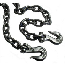 Heavy Duty 14ft Recovery Tow Towing Utility Farm Drag 5/16" Chain with Hooks