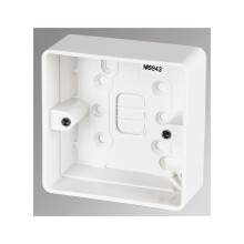 1-Gang Surface Pattress Box White 30mm