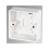 1-Gang Surface Pattress Box White 30mm 1