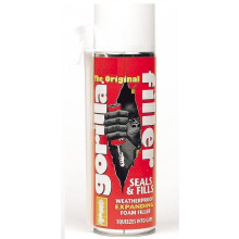 Gorilla Expanding Foam Filler - Airtight Crack Seals - Weather-Proof - 500ml