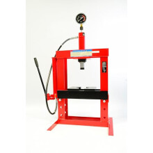 82950010 10 Tonne Bench Top Shop Press,Red,silver