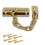 BH06518 Door Security Chain Polished Solid Brass, Gold Tone 1