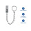Door handle chain lockable. 3