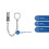 Door handle chain lockable. 4