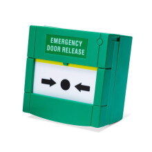 SecureMyDoor - Resettable Emergency Break Glass Call Point - Indoor Use - Fire Alarm Button Switch for Easy Access Control - Ideal for Commercial,
