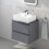 Modern Wall Hung Rectangular Counter Top Ceramic Wash Basin Sink 6